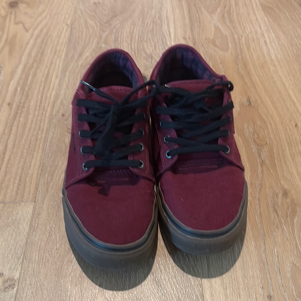 Vans Red Sneakers Casual Skate Style